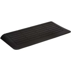 WILTEC Komfort-Linie-Türschwellenrampe Mit 3 Abgeschrägten Seiten, 40 Mm, 2500 Kg Traglast, Rollstuhlrampe