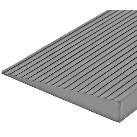 WILTEC Türschwellenrampe 16 Mm X 900 Mm Mit Klebefolie, Grau, Rampe Mit Hoher Traglast 2 WILTEC Türschwellenrampe 16 Mm X 900 Mm Mit Klebefolie, Grau, Rampe Mit Hoher Traglast – Bild 2