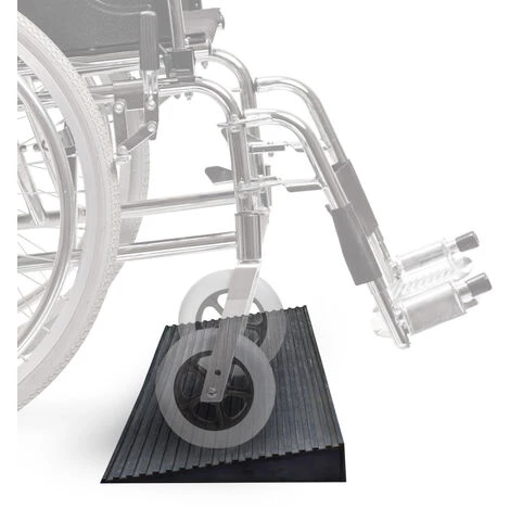 WILTEC Türschwellenrampe 6 Mm X 900 Mm Aus Kautschuk, Schwarz, Rampe Mit Hoher Traglast, Rollstuhlrampe 3 WILTEC Türschwellenrampe 6 Mm X 900 Mm Aus Kautschuk, Schwarz, Rampe Mit Hoher Traglast, Rollstuhlrampe – Bild 3