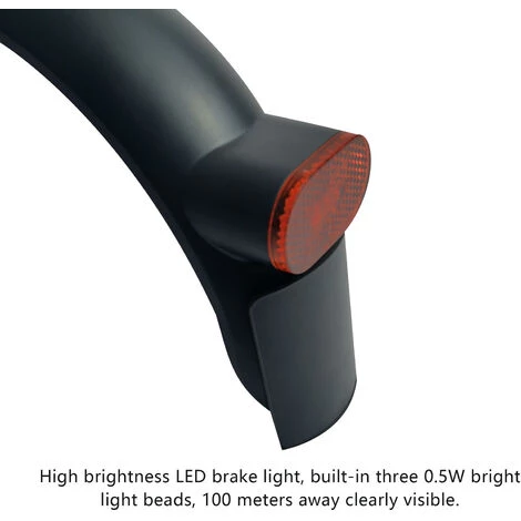 ASUPERMALL Schutzbleche Mit Rucklicht Universal Bremslicht Mit Hoher Helligkeit Led Bremslichter Mit Schutzblechen Kompatibel Mit PRO2 Elektroroller Spritzschutz 2 ASUPERMALL Schutzbleche Mit Rucklicht Universal Bremslicht Mit Hoher Helligkeit Led Bremslichter Mit Schutzblechen Kompatibel Mit PRO2 Elektroroller Spritzschutz – Bild 2