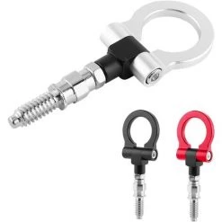 BARES Auto Abschlepphaken, Keesno Universal Auto Tow Trailer Kit Abschleppring Aluminiumlegierung Abschlepphaken (Rot) -Anhänger & Zubehör Verkäufe 36853073 5