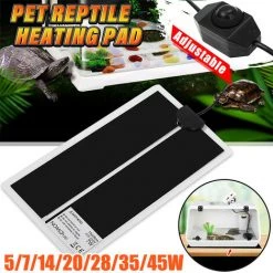 MOHOO Elektrisches Haustier Reptil Wärmematte Inkubator Inkubator Einstellbare Temperaturregelung Haustier Heizkissen Warme Heizung Wärmedecke AC220V (20W UK Stecker)