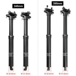 ASUPERMALL Mountainbike-Sattelstutze 30,9 Mm / 31,6 Mm Mit Hohenverstellbarer Hydraulischer MTB-Sattelstutze, Gesteuert Durch Internes Remote-Kabel Interne Kabelfuhrung Fahrrad-Sattelstutze, Modell: 30,9 X 345 Mm -Anhänger & Zubehör Verkäufe 36996106 4