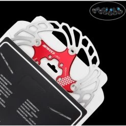 ASUPERMALL 160mm / 180mm / 203mm Schwimmend Gelagerte Bremsscheibe Mit 6-Loch Fur MTB Mountainbike, Modell: 160mm Rot -Anhänger & Zubehör Verkäufe 36996156 5