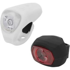 SAHOO Fahrradlicht-Set USB Wiederaufladbares Fahrrad-Front- Und Rucklicht Wasserdichtes Scheinwerfer- Und Rucklicht Dual-Front- Und Rucklicht