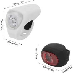 SAHOO Fahrradlicht-Set USB Wiederaufladbares Fahrrad-Front- Und Rucklicht Wasserdichtes Scheinwerfer- Und Rucklicht Dual-Front- Und Rucklicht -Anhänger & Zubehör Verkäufe 37012024 3
