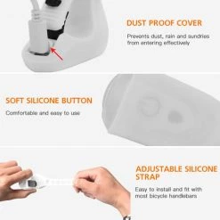 SAHOO Fahrradlicht-Set USB Wiederaufladbares Fahrrad-Front- Und Rucklicht Wasserdichtes Scheinwerfer- Und Rucklicht Dual-Front- Und Rucklicht -Anhänger & Zubehör Verkäufe 37012024 5