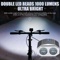 WEST BIKING USB 1000 Lumen Fahrradlicht 360 ° Drehbare Hornbasis Fur Fahrradscheinwerfer Fahrradausrustung, Muster: Blau -Anhänger & Zubehör Verkäufe 37013333 3