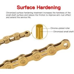 ASUPERMALL 10/11-fach Fahrradkette Hollow Mountainbike 116 Glieder Rennradkette, Modell: 10-fach -Anhänger & Zubehör Verkäufe 37042537 3