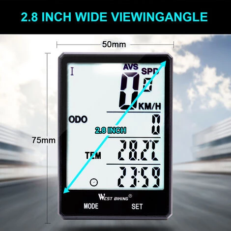 WEST BIKING Englisches Typ B Helles Wasserdichtes Kabel Fur Mountainbike-Computer Mit Großem Bildschirm 2 WEST BIKING Englisches Typ B Helles Wasserdichtes Kabel Fur Mountainbike-Computer Mit Großem Bildschirm – Bild 2