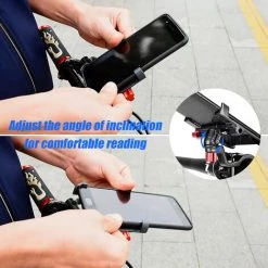 PROMEND Titan Farbe SJJ-299 Aluminiumlegierung Fahrrad Handyhalter -Anhänger & Zubehör Verkäufe 37233099 4