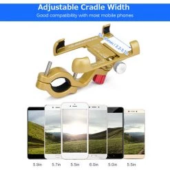 PROMEND Titan Farbe SJJ-299 Aluminiumlegierung Fahrrad Handyhalter -Anhänger & Zubehör Verkäufe 37233099 5