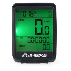 INBIKE IC321 Kabelloser Fahrradcomputer Mit 2,1 Zoll Bildschirm Und Gruner Hintergrundbeleuchtung