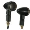 HAPPYSHOPPING Ein Paar Motorrad-LED-Blinker Für Cafe Racer Custom Universal,Schwarz