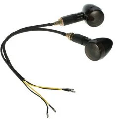 HAPPYSHOPPING Ein Paar Motorrad-LED-Blinker Für Cafe Racer Custom Universal,Schwarz -Anhänger & Zubehör Verkäufe 38637513 3