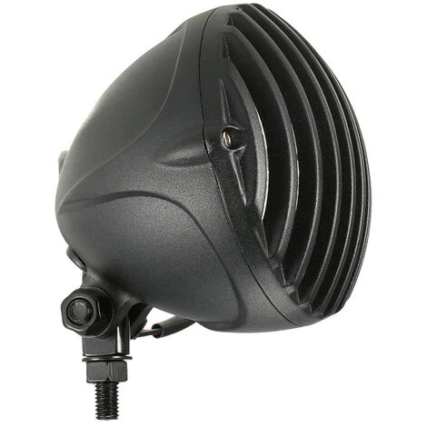 HAPPYSHOPPING H4 12V 55W 5-Zoll-Motorrad-Scalloped-Scheinwerfer Mit Grill-Lampenschirm Chopper Bobber,Schwarz 3 HAPPYSHOPPING H4 12V 55W 5-Zoll-Motorrad-Scalloped-Scheinwerfer Mit Grill-Lampenschirm Chopper Bobber,Schwarz – Bild 3