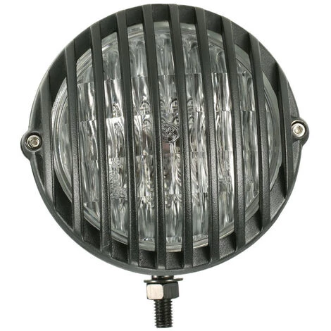 HAPPYSHOPPING H4 12V 55W 5-Zoll-Motorrad-Scalloped-Scheinwerfer Mit Grill-Lampenschirm Chopper Bobber,Schwarz 4 HAPPYSHOPPING H4 12V 55W 5-Zoll-Motorrad-Scalloped-Scheinwerfer Mit Grill-Lampenschirm Chopper Bobber,Schwarz – Bild 4