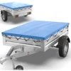 Tarpofix® Anhängerplane 257,5 X 134,5 X 8 Cm Inkl. Planenseil - Randverstärkte PKW Anhänger Flachplane Abdeckplane - U.a. Passend Für Stema ALU & Pongratz LPA / EPA Modelle