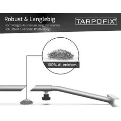 Tarpofix® Anhänger Planenbügel Verstellbar Von 100-145 Cm (2er Set) - Erhöhung & Straffung Der Anhängerplane - Robuste Flachplanenbügel Aus 100% Alu - Spriegel Für Planen -Anhänger & Zubehör Verkäufe 39493474 4