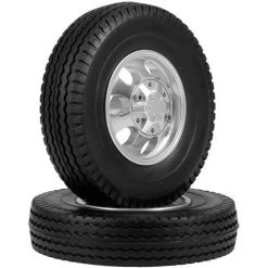 ASUPERMALL 2 Stuck Trailer Vorderrader Mit 7 Speichen Aluminiumlegierung Naben Fur 1/14 Tamiya Tractor Truck RC Climber Trailer -Anhänger & Zubehör Verkäufe 39704326 5