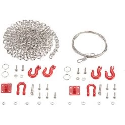 ASUPERMALL 1/10 RC Anhangerhaken Schleppkettenschakelhalterung Fur Axial SCX10 TF2 Crawler Teil