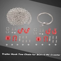 ASUPERMALL 1/10 RC Anhangerhaken Schleppkettenschakelhalterung Fur Axial SCX10 TF2 Crawler Teil -Anhänger & Zubehör Verkäufe 39708594 3