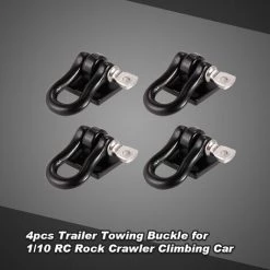 ASUPERMALL 4 Stucke Anhanger Abschleppschnalle Abschleppschakel Haken Fur 1/10 RC Rock Crawler Axial SCX10 TAMIYA CC01 RC4WD D90 D110 Auto LKW -Anhänger & Zubehör Verkäufe 39708773 3