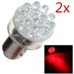 MANTA 2 Stk. 2057 1157 ROT 12-LED BREMS / BLINKER / RüCKLICHT GLüHBIRNE F1 NEU Farbe: Weiß / Rot