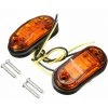 MANTA 12V / 24V 2 LED Seitenmarkierungsleuchten Lampe Für Pkw-LKW-Anhänger E-geprüft DOT Amber (Amber)
