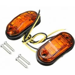 MANTA 12V / 24V 2 LED Seitenmarkierungsleuchten Lampe Für Pkw-LKW-Anhänger E-geprüft DOT Amber (Amber) -Anhänger & Zubehör Verkäufe 40348265 5