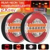 MANTA 2x 24V LED Hamburger Hintere Sequentielle Rücklichter Dynamische Blinker LKW Lampe