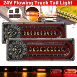 MAEREX 24V Universal Led Rücklicht Rücklicht Bremsbremsleuchte LKW Wohnwagen (Typ C)