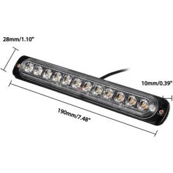 MAEREX DC 12V 12LED Auto LKW Anhänger LED Mini Seitenmarkierungsleuchten Lampe Für Anhänger LKW Gelb -Anhänger & Zubehör Verkäufe 41029164 3