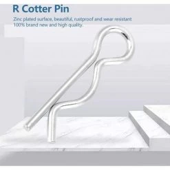 TRIOMPHE R Halteclips Mechanische Anhängevorrichtung Haarfeder Federseilbürsten Verzinkter Befestigungsstift Traktor Clip (2.5 * 45mm10PCS) -Anhänger & Zubehör Verkäufe 41678849 3