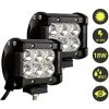 Hengda Rechteck LED Arbeitsscheinwerfer IP67 Wasserdicht 12V LED Scheinwerfer Für Traktor,Offroad, SUV, ATV, LKW Rückfahrscheinwerfer (18W 2 Stück)