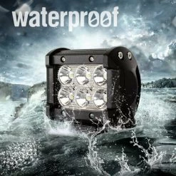 Hengda Rechteck LED Arbeitsscheinwerfer IP67 Wasserdicht 12V LED Scheinwerfer Für Traktor,Offroad, SUV, ATV, LKW Rückfahrscheinwerfer (18W 2 Stück) -Anhänger & Zubehör Verkäufe 42179055 3