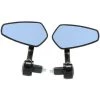 ASUPERMALL Paar Motorrad Endstange Ruckspiegel Universal 7/8 "Griffleiste 360 ​​° Swivel & Winkel Einstellbare Seitenansicht Spiegel