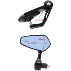 ASUPERMALL Paar Motorrad Endstange Ruckspiegel Universal 7/8 "Griffleiste 360 ° Swivel & Winkel Einstellbare Seitenansicht Spiegel 8 ASUPERMALL Paar Motorrad Endstange Ruckspiegel Universal 7/8 "Griffleiste 360 ° Swivel & Winkel Einstellbare Seitenansicht Spiegel -Anhänger & Zubehör Verkäufe 43146706 4
