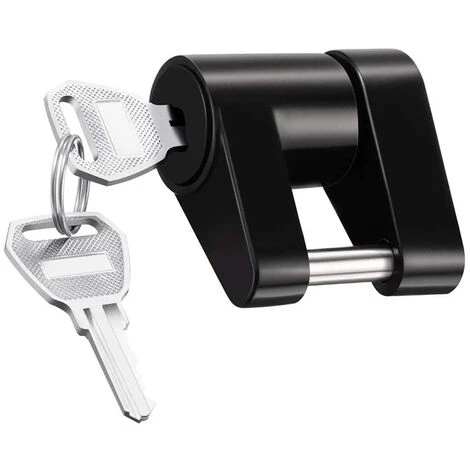 ASUPERMALL 1/4 Zoll Schwarzer Auto-Koppler-Sperre-Anhanger-Hitch-Koppler-Schloss Fur RV-LKW-Boot-Anhanger-Auto-Camper-Van 1 ASUPERMALL 1/4 Zoll Schwarzer Auto-Koppler-Sperre-Anhanger-Hitch-Koppler-Schloss Fur RV-LKW-Boot-Anhanger-Auto-Camper-Van