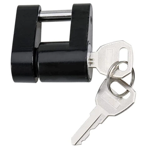 ASUPERMALL 1/4 Zoll Schwarzer Auto-Koppler-Sperre-Anhanger-Hitch-Koppler-Schloss Fur RV-LKW-Boot-Anhanger-Auto-Camper-Van 3 ASUPERMALL 1/4 Zoll Schwarzer Auto-Koppler-Sperre-Anhanger-Hitch-Koppler-Schloss Fur RV-LKW-Boot-Anhanger-Auto-Camper-Van – Bild 3