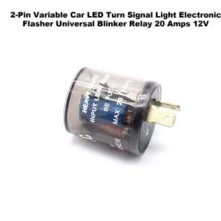 ASUPERMALL 2-polige Variable Auto-LED-Blinker-Licht Elektronischer Flasher Universal-Blinker-Relais 20 Ampere 12V -Anhänger & Zubehör Verkäufe 43167824 3