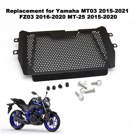 ASUPERMALL Motorrad Kuhler Guard Protector Grill Olkuhlerabdeckung Schutzabdeckung Ersatz Fur Yamaha MT03 2015-2021 FZ03 2016-2020 Mt-25 2015-2020 4 ASUPERMALL Motorrad Kuhler Guard Protector Grill Olkuhlerabdeckung Schutzabdeckung Ersatz Fur Yamaha MT03 2015-2021 FZ03 2016-2020 Mt-25 2015-2020 – Bild 4