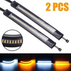 ASUPERMALL 2 Stucke Universal 36 LED-Lichtstreifen, Motorrad-Blinker-Beleuchtung, Schwanzanhanger Bremsanschlag Licht Flexible LED-Kennzeichen-Leuchten -Anhänger & Zubehör Verkäufe 43178006 3