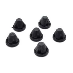 ASUPERMALL 6 STuCKE Lager Motorabdeckung Haubenkissen Crash Pad Black Gummi Ersatz Fur Audi Sauter Skoda VW