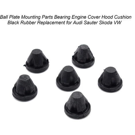 ASUPERMALL 6 STuCKE Lager Motorabdeckung Haubenkissen Crash Pad Black Gummi Ersatz Fur Audi Sauter Skoda VW 2 ASUPERMALL 6 STuCKE Lager Motorabdeckung Haubenkissen Crash Pad Black Gummi Ersatz Fur Audi Sauter Skoda VW – Bild 2