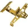 ASUPERMALL Motorrad-Kennzeichenhalterung Mit LED-Leuchten Kennzeichenhalter Aluminiumlegierung Universalgold
