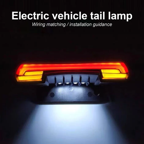 ASUPERMALL Universal 12-80V-Lenkung + Fahren + Bremsen + Kennzeichen-Plattenlampe + Dual-blinkende Schwellenlampe Fur Motorradstraße Fahrrad Cruiser Chopper 2 ASUPERMALL Universal 12-80V-Lenkung + Fahren + Bremsen + Kennzeichen-Plattenlampe + Dual-blinkende Schwellenlampe Fur Motorradstraße Fahrrad Cruiser Chopper – Bild 2