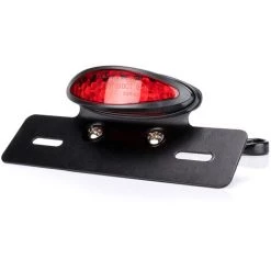 ASUPERMALL Motorrad Rucklicht Bremslichtkennzeichen Licht Rot & Weiß Rot Rot