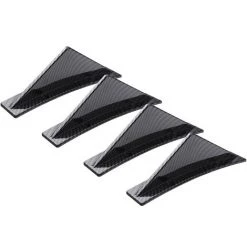 ASUPERMALL 4 STuCKE Auto Heckschuhfanger Haifisch Flossen Dreieckspoiler Universal Carbon Faser Geschwungener Stil -Anhänger & Zubehör Verkäufe 43184259 5