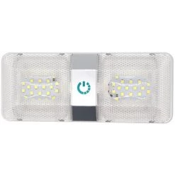 ASUPERMALL Vislone 48LEDS Deckenleuchte Innenraum Doppelkuppel Deckenleuchten Fur RV Boat Camper Anhanger